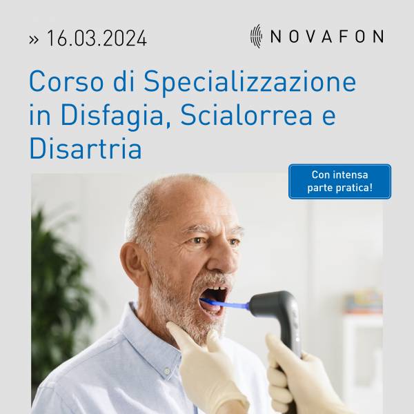 Corso Specializzazione Disfagia, Scialorrea e Disartria 16.03.2024